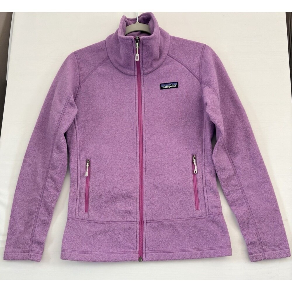 Patagonia Better Sweater Full Zip Fleece Jacket Purple Heathered Womens‎ XS